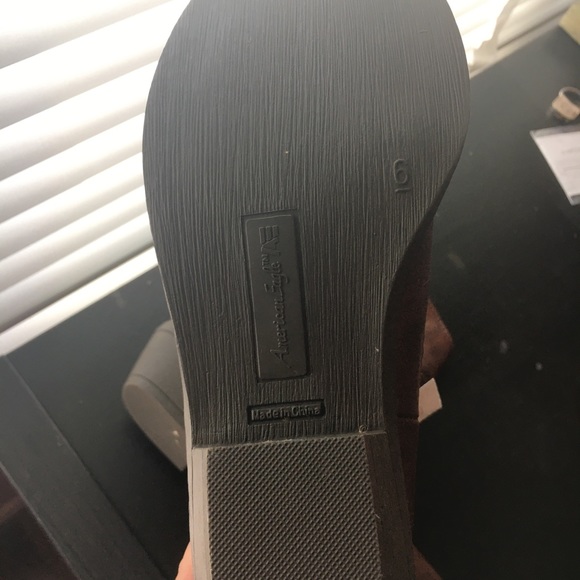 Cute Brown Leather Ankle Boots - Picture 3 of 4